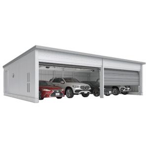 イナバ物置　タフレージ　WG-D6060・76MU（オーバースライドタイプ/多雪型/4台収納タイプ）