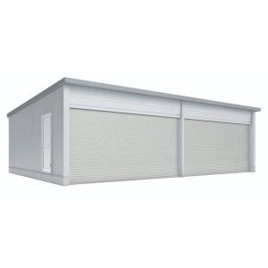 イナバ物置　タフレージ　WG-S5454・66MU（シャッタータイプ/多雪型/4台収納タイプ）