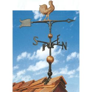 風見鶏 にわとり ステンレス製 黒つや消し KZSS-鶏 （脚部Aタイプ