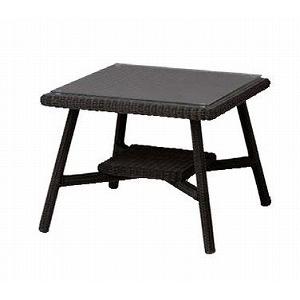 ロムガーデン　庭座　カフェテーブル600（ダークブラウン）　KFA-T005（34691200）（タ...