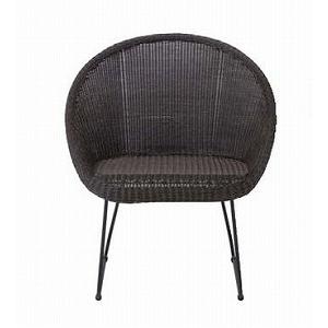 ロムガーデン　庭座　サークルチェアー（ダークブラウン）　KFB-C001（34701800）（タカシ...