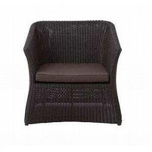 ロムガーデン　庭座　シングルソファ（ダークブラウン）　KFB-C005（34705600）（タカショ...