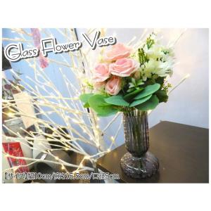 花瓶 花器 フラワーベース ガラス 幅10ｃｍ 高さ15.5ｃｍ シンプル ナチュラル インテリア ...