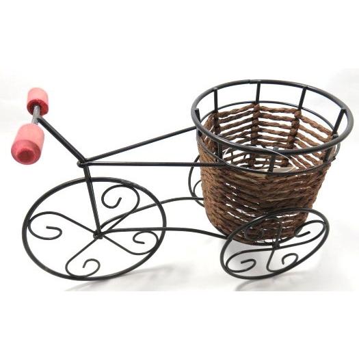 インテリアPOT　インテリアポット　ポット　ガーデンオーナメント　自転車ポット　茶