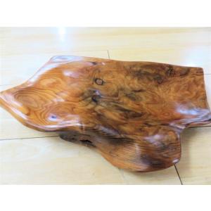 皿　木製　屋久杉　自然皿　長寿　ギフト　天然木　お祝い　和風