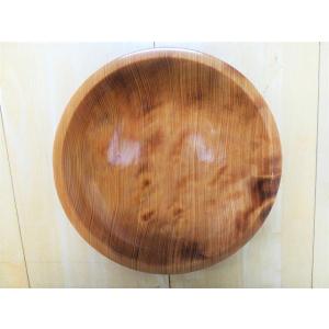 盆 丸盆 木製 屋久杉 お盆 長寿 ギフト 天然木 お祝い 和風 : EX.mart