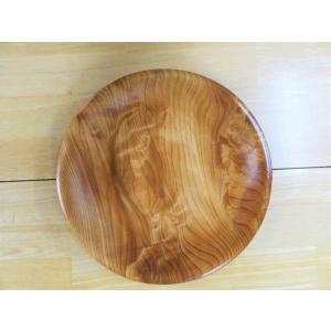 皿　木製　屋久杉　丸皿　長寿　ギフト　天然木　お祝い　和風