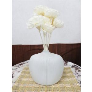 花瓶　花器　フラワーベース　陶器　白　オフホワイト　22ｃｍ　シンプル　ナチュラル