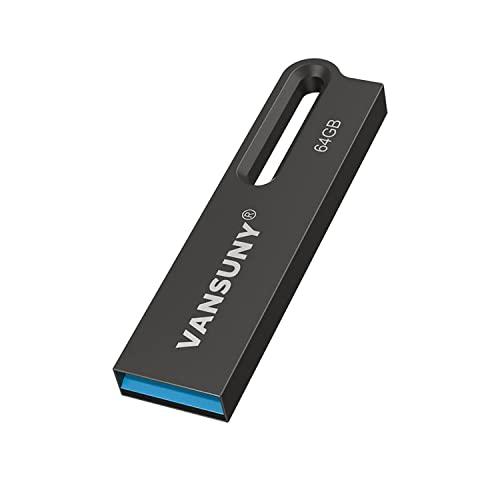 Vansuny USBメモリ 64GB USB 3.0 フラッシュドライブ 高速 金属製 防水 US...