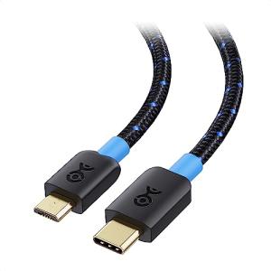 Cable Matters USB Type C Micro B 変換ケーブル 2m USB C Micro B 変換ケーブル USB 2.0 Micro B 5ピン 480Mbps Android対応 充電可能 （ブラック）｜エクスペリエンスショップ