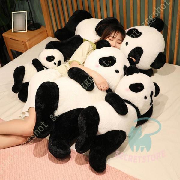 パンダ ぬいぐるみ 抱き枕 ぬいぐるみ 特大 パンダ ぬいぐるみ もちもち ふわふわ 柔らか 可愛い...