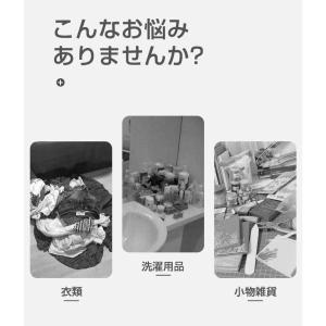 ランドリーバスケット 3段 キャスター スリム...の詳細画像2