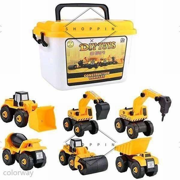 車おもちゃ 組み立て 建設車両 工事作業 子供 1歳 2歳 3歳 4歳 誕生日プレゼント 男の子 女...