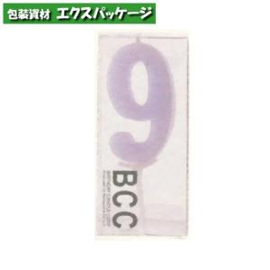 カメヤマ　パステルナンバーキャンドル　「9番」　1本　取り寄せ品　池伝【在庫限り】