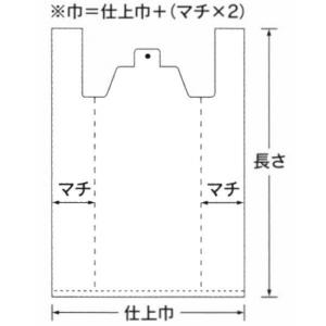 弁当バッグ 別大 100枚 HDPE エンボス...の詳細画像2
