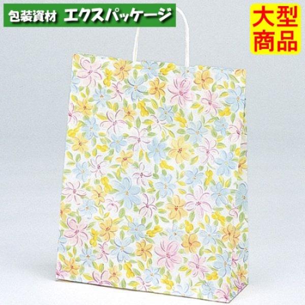 手提袋　ラッピーバッグ　No.2　花　200枚　0120421　ケース販売　大型商品　取り寄せ品　福...