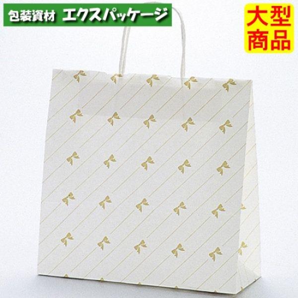 手提袋　ラッピーバッグ　No.3　リボンストライプ　300枚　0120618　ケース販売　大型商品　...