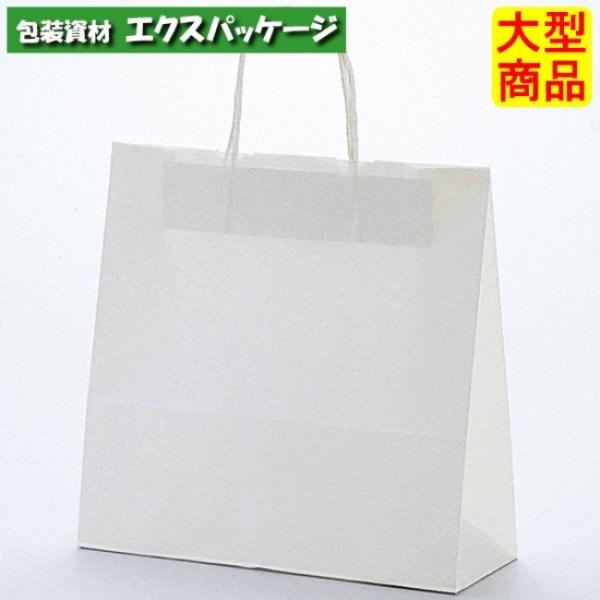 手提袋　ラッピーバッグ　No.3　白無地　300枚　0120669　ケース販売　大型商品　取り寄せ品...