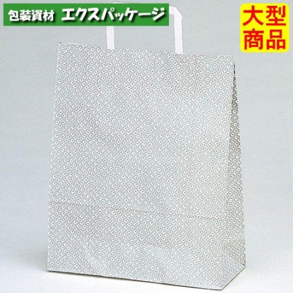 手提袋　ラッピーバッグ　No.4　しぼりグレー　300枚　0120871　ケース販売　大型商品　取り...