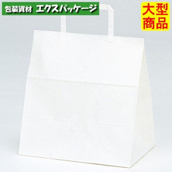 手提袋　ラッピーバッグ　No.11　白無地　300枚　0121509　ケース販売　大型商品　取り寄せ...