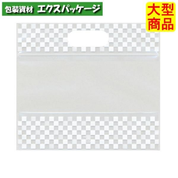 チャック付　小判抜袋　市松　19-1322　M　ミニバッグ　200枚入　ケース販売　大型商品　取り寄...