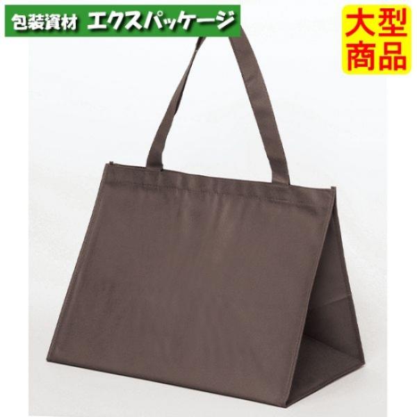 ●不織布バッグ　SFバッグ　ブラウン　L　XZV90714　100枚　ケース販売　納期1週間　大型商...