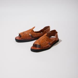 HUARACHE ワラチ レザーメッシュ コンフォートサンダル ダークブラック