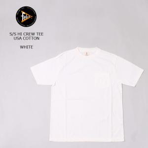 FELCO フェルコ  ハイクルー ポケットTシャツ ホワイト メンズ 日本製 国産｜explorer