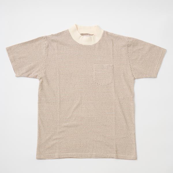 【対象ボーダーTシャツ2枚購入でノベルティプレゼント】FELCO フェルコ  モックネック ナロース...