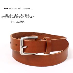 HALCYON BELT COMPANY ハルシオンベルトカンパニー  ブライドルレザーベルト イングランド製 【サイズ34】｜explorer