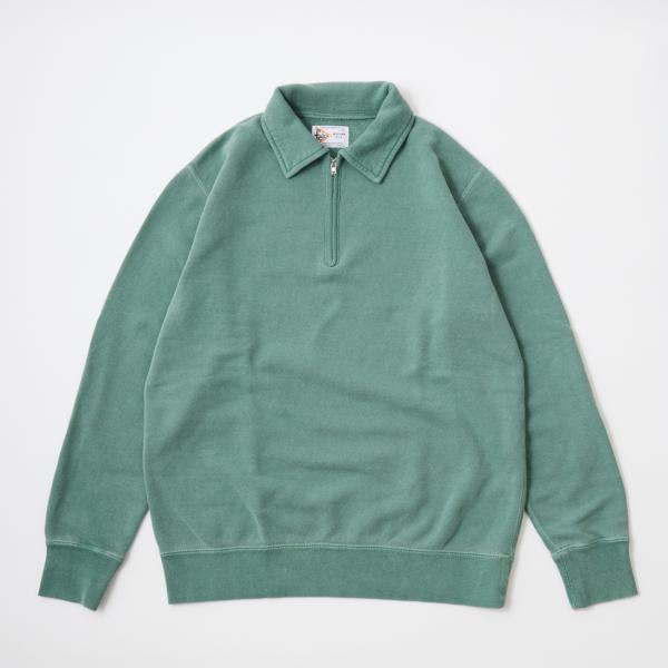 FELCO (フェルコ)  ピグメント加工 スウェット ハーフジップ 10オンス メンズ 日本製