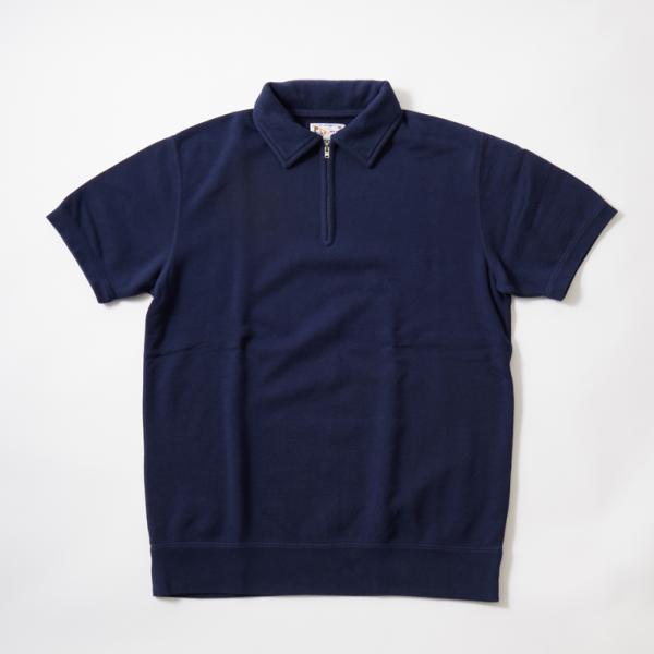 FELCO フェルコ  10オンス フレンチテリー 半袖スウェット ハーフジップ 日本製