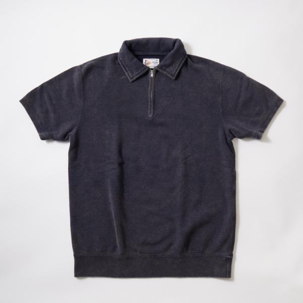FELCO フェルコ  10オンス フレンチテリー 半袖スウェット ハーフジップ 日本製