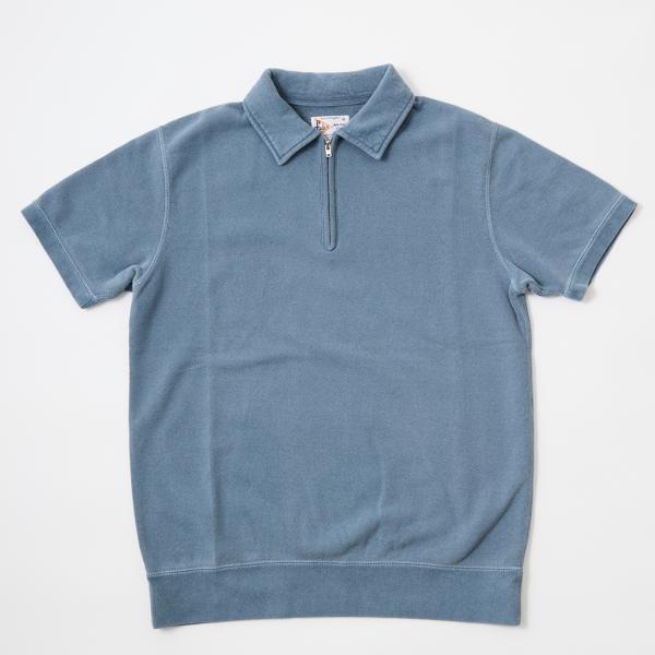 FELCO フェルコ  10オンス フレンチテリー 半袖スウェット ハーフジップ 日本製