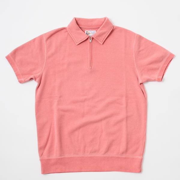 FELCO フェルコ  10オンス フレンチテリー 半袖スウェット ハーフジップ 日本製