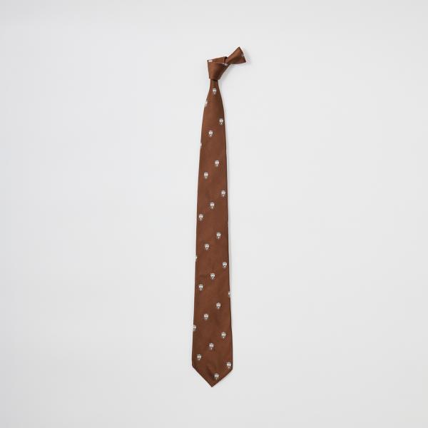 D.C. WHITE ディーシーホワイト  シルク クラブタイ クレスト 日本製