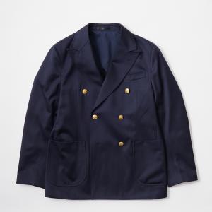 ビームスエフ ジャケット 金ボタン ダブル紺ブレ メンズ SIZE 46 BEAMS
