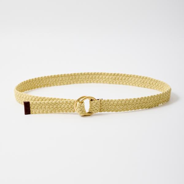 D.C. WHITE ディーシーホワイト  シルク コットンメッシュ リングベルト