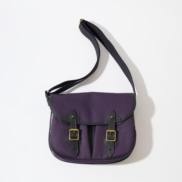 CROOTS クルーツ キャンバス ブライドルレザー ミディアム ショルダーバッグ イギリス製