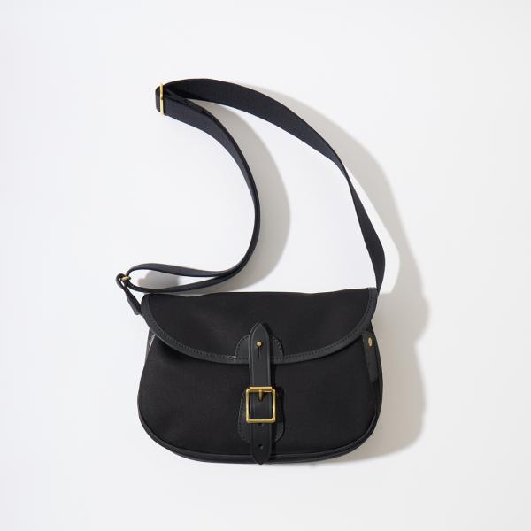 CROOTS クルーツ キャンバス ブライドルレザー スモール ショルダーバッグ イギリス製