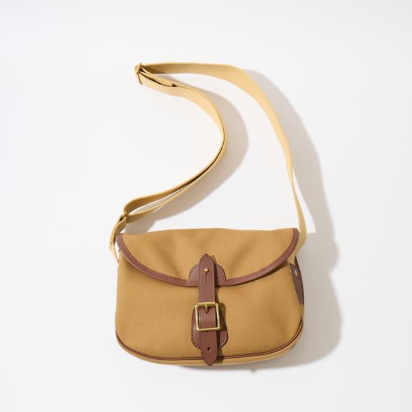 CROOTS クルーツ キャンバス ブライドルレザー スモール ショルダーバッグ イギリス製