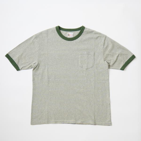 FELCO フェルコ  リンガー ストライプ ポケットTシャツ メンズ 日本製