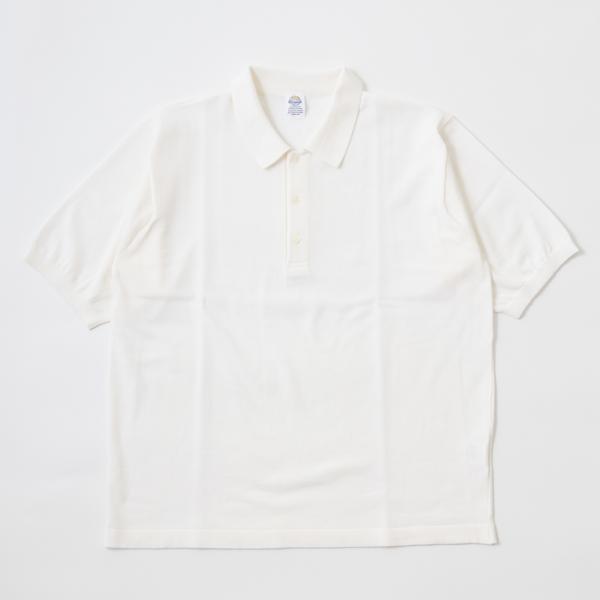 D.C. WHITEディーシーホワイト クラシック ラガーニット ポロシャツ メンズ