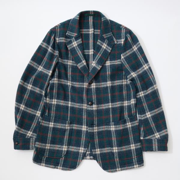 D.C. WHITE ディーシーホワイト バーリントン チェック テーラードジャケット 日本製