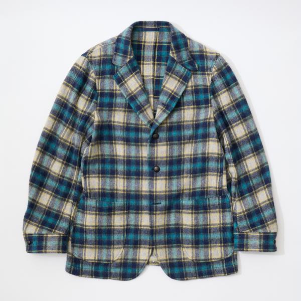 D.C. WHITE ディーシーホワイト バーリントン チェック テーラードジャケット 日本製