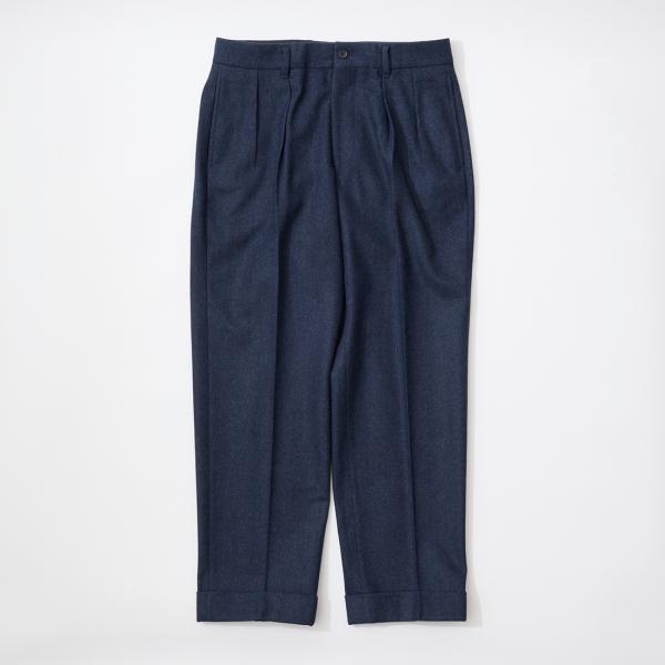 D.C. WHITE ディーシーホワイト  ドレストラウザー ソリッド メンズ 日本製