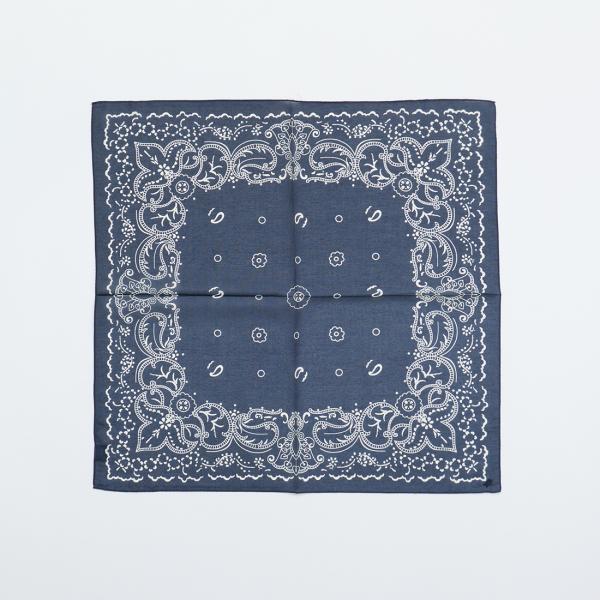 NAVY ROOTS ネイビールーツ  コットンシルク バンダナスカーフ 日本製