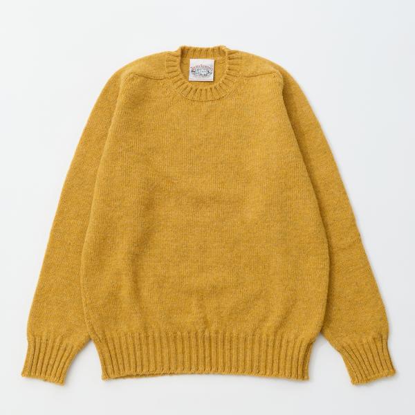 JAMIESON'S ジャミーソンズ  クルーネック ニット 無地 スコットランド製