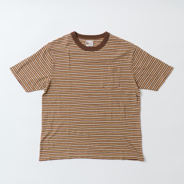 【対象ボーダーTシャツ2枚購入でノベルティプレゼント】FELCO フェルコ  クルーネック ストライ...