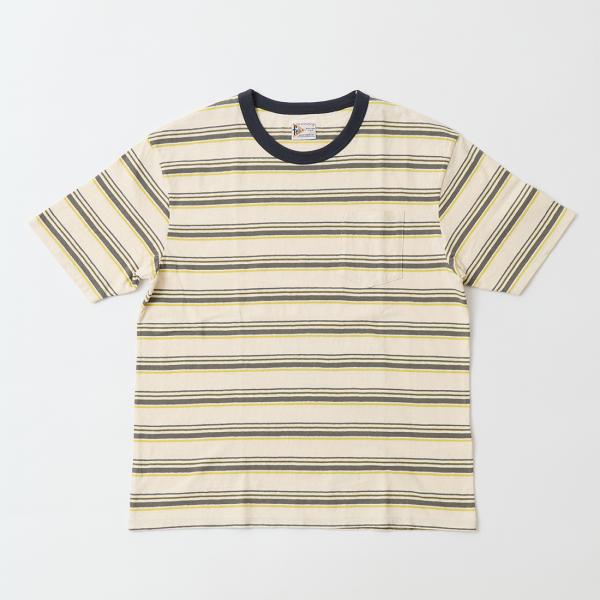 【対象ボーダーTシャツ2枚購入でノベルティプレゼント】FELCO フェルコ  クルーネック ストライ...